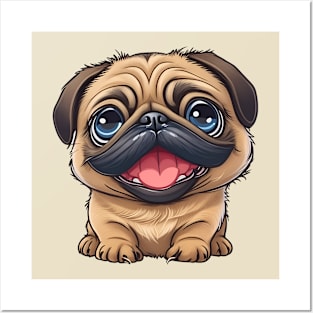 Pug Puppy Posters and Art